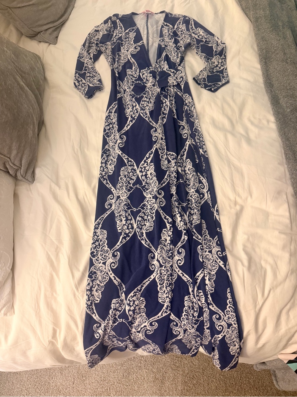 Lilly Pulitzer Navy Blue Maxi Dress - Picture 2 of 5